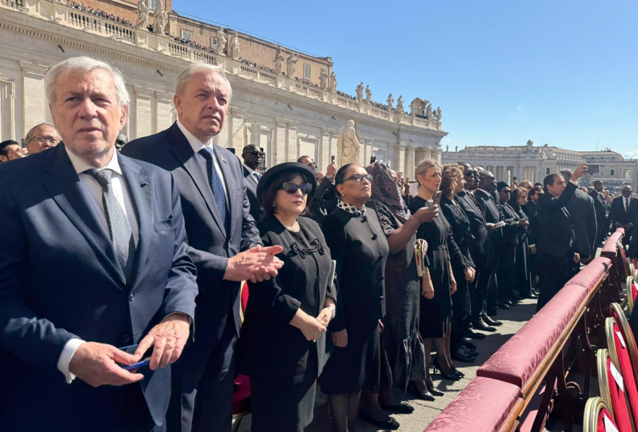 Speaker of the Milli Majlis Sahiba Gafarova Attends Funeral Ceremony of Pope Francis 1 Speaker of the Milli Majlis Sahiba Gafarova Attends Funeral Ceremony of Pope Francis