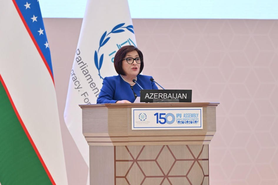 Speaker of Azerbaijan’s Milli Majlis Addresses IPU’s 150th Assembly in Tashkent