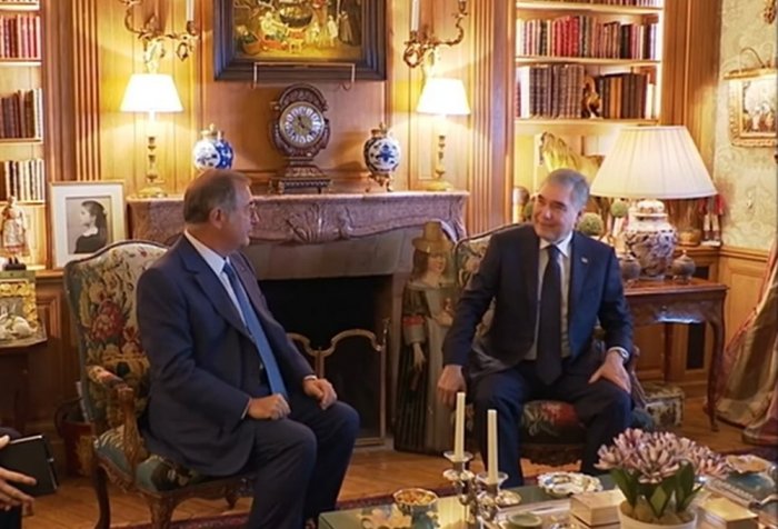 Gurbanguly Berdimuhamedov Meets Bouygues Chairman in Paris 1 Gurbanguly Berdimuhamedov Meets Bouygues Chairman in Paris