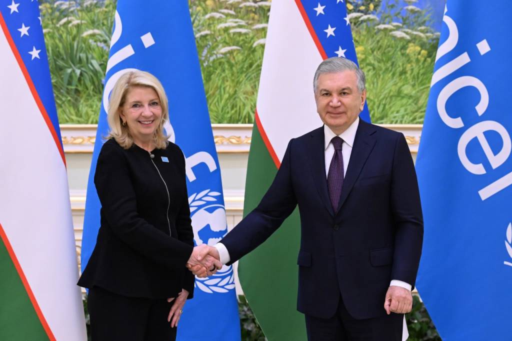 Shavkat Mirziyoyev Receives UNICEF Executive Director, Highlights Expanding Cooperation on Children’s Rights