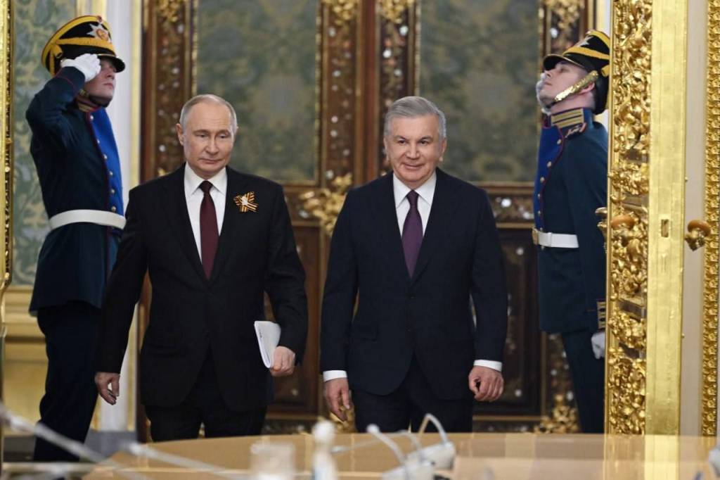 Shavkat Mirziyoyev Meets Vladimir Putin in Moscow