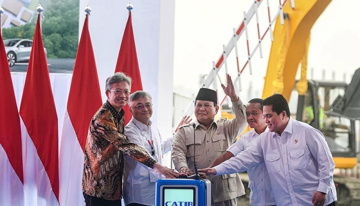 Prabowo Leads Groundbreaking of EV Battery Plant in Karawang; Majority of Buyers Domestic: IBC 1 Prabowo