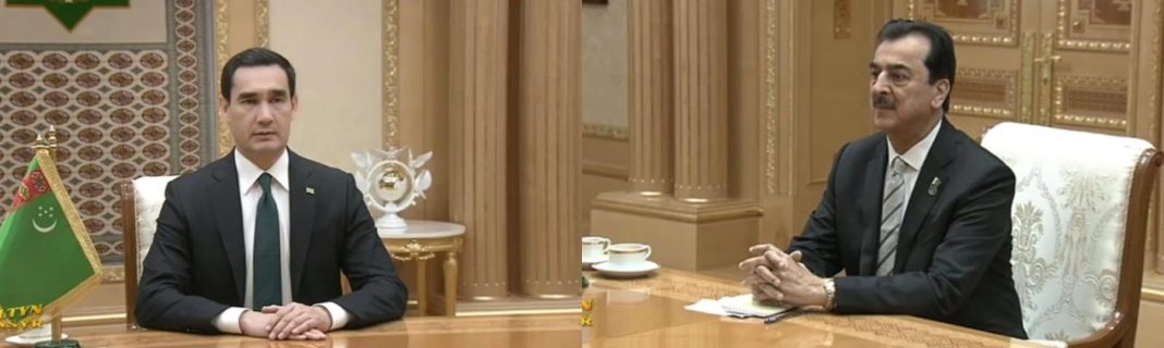 Chairman Senate Syed Yusuf Raza Gilani Holds Bilateral Meeting with President of Turkmenistan Serdar Berdimuhamedow 4 Chairman Senate Syed Yousaf Raza Gilani Meets Turkmenistan President to Discuss Bilateral Relations