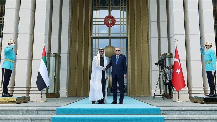 Erdogan Welcomes UAE President Sheikh Mohammed bin Zayed with Official Ceremony in Ankara 1 Erdogan