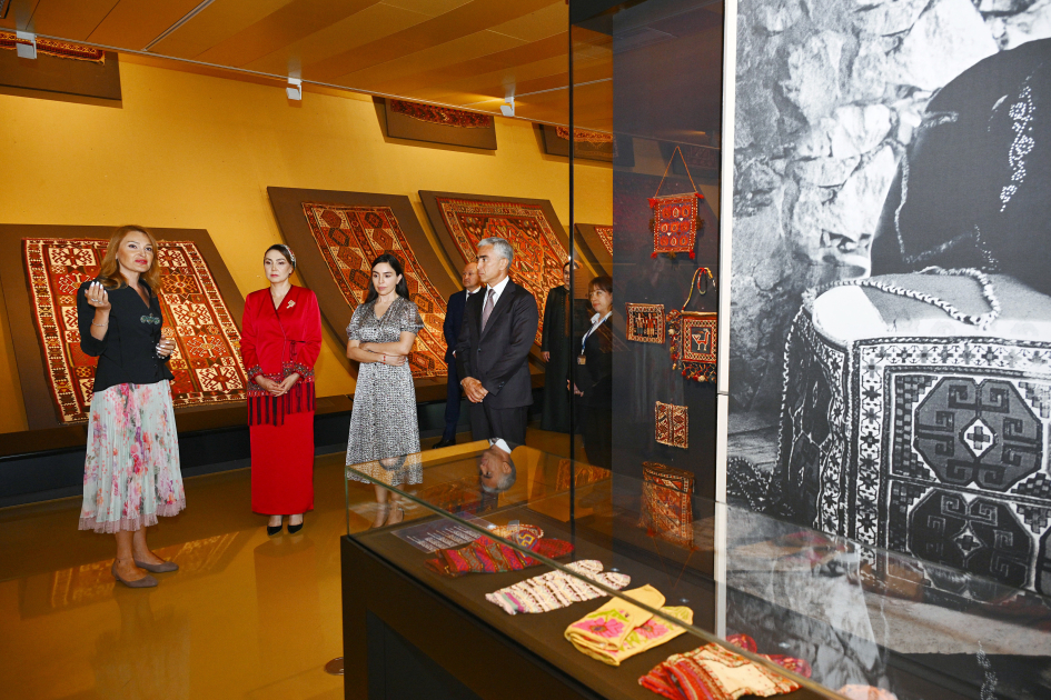 Oguljahan Atabayeva and Leyla Aliyeva Visit Azerbaijan National Carpet Museum 1 Oguljahan Atabayeva and Leyla Aliyeva Visit Azerbaijan National Carpet Museum