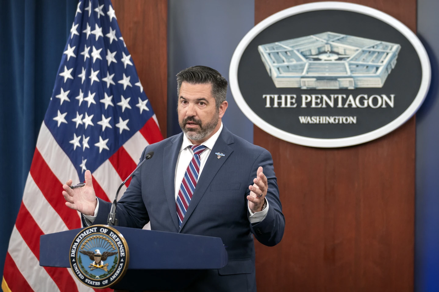 Pentagon Spokesman Cites Domestic Priorities in Justifying Suspension of U.S. Arms Supplies to Ukraine 1 Pentagon