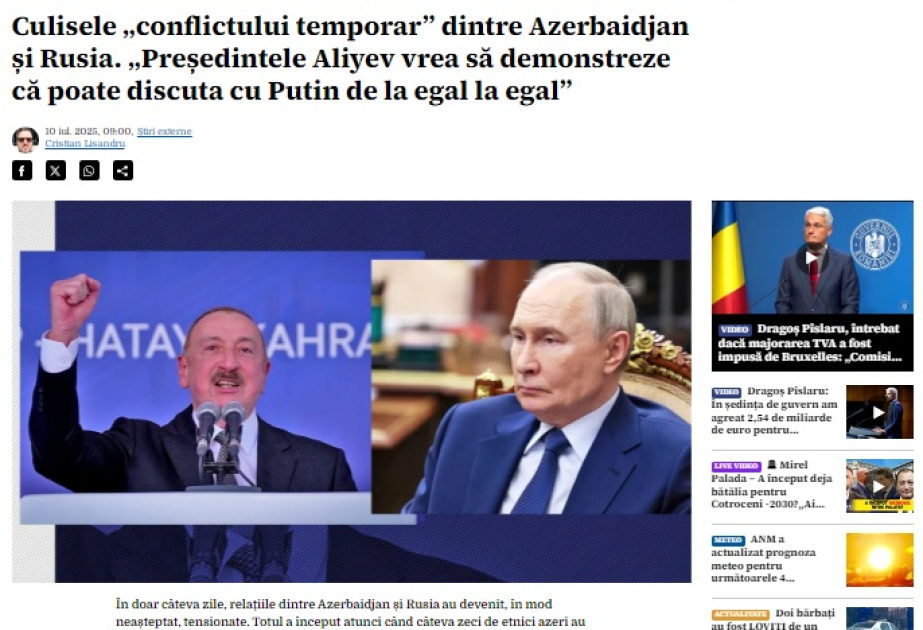 Azerbaijan Emerges as Rule-Maker in the South Caucasus: Romanian Analyst 7 Azerbaijan