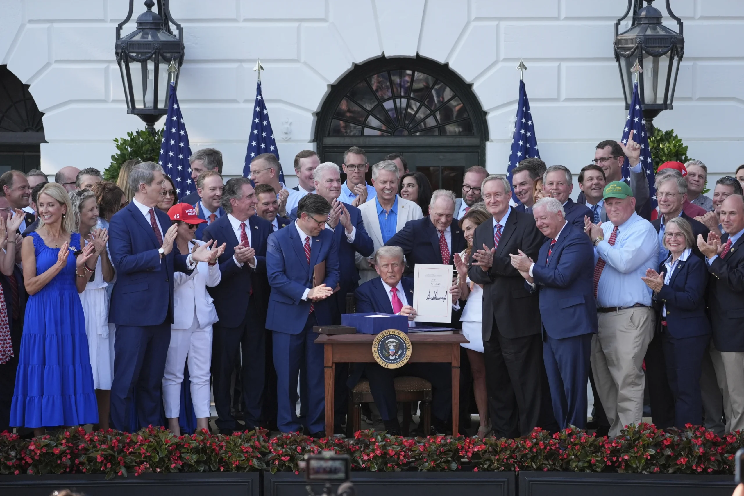 Trump Signs Sweeping Tax Cuts and Spending Bill Into Law During Fourth of July Celebrations 1 Trump