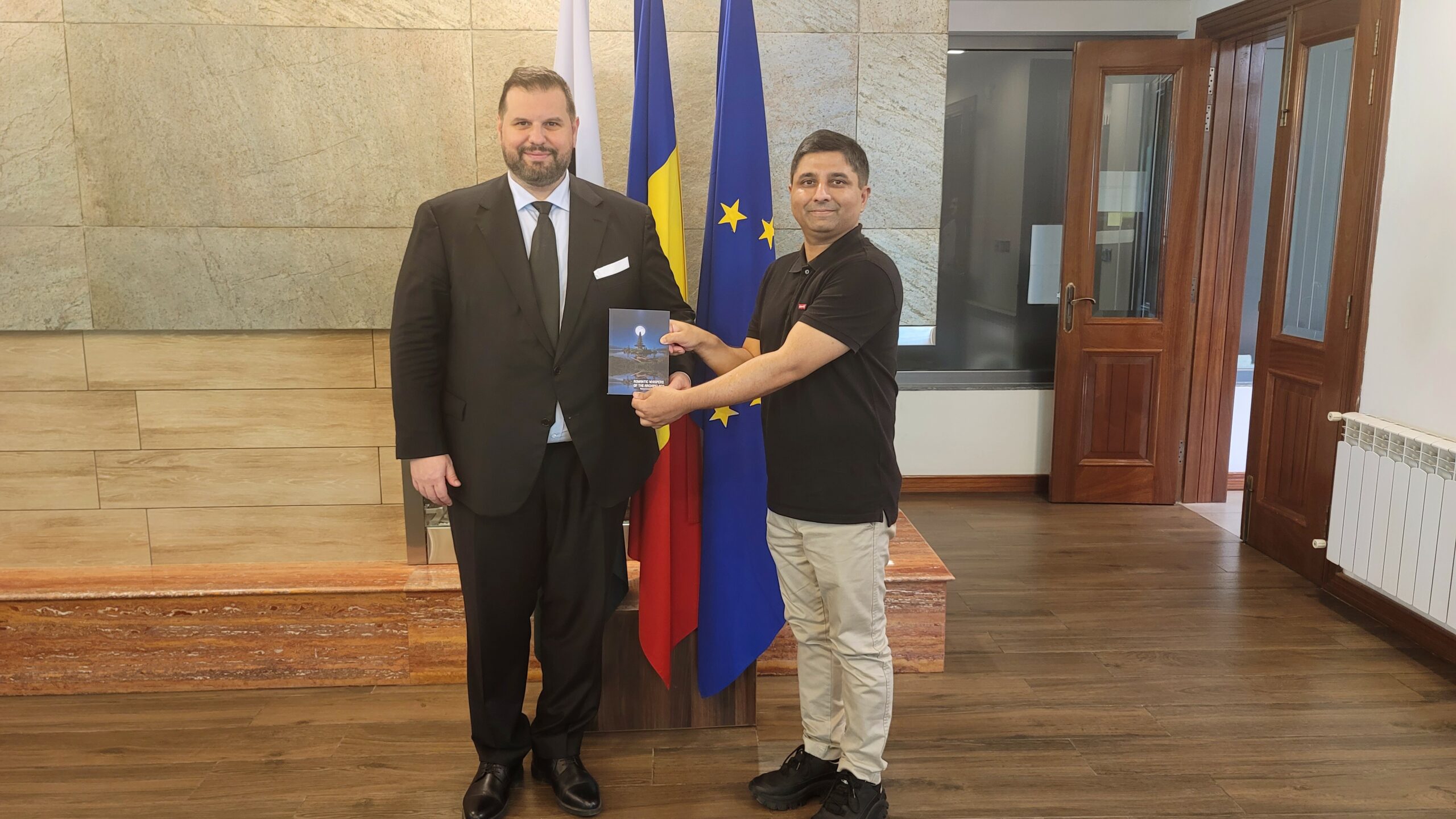 Mr. Muhammad Ali Pasha Presents Poetry Collection to Romanian Ambassador H.E. Dan Stoenescu 7 Dan Stoenescu