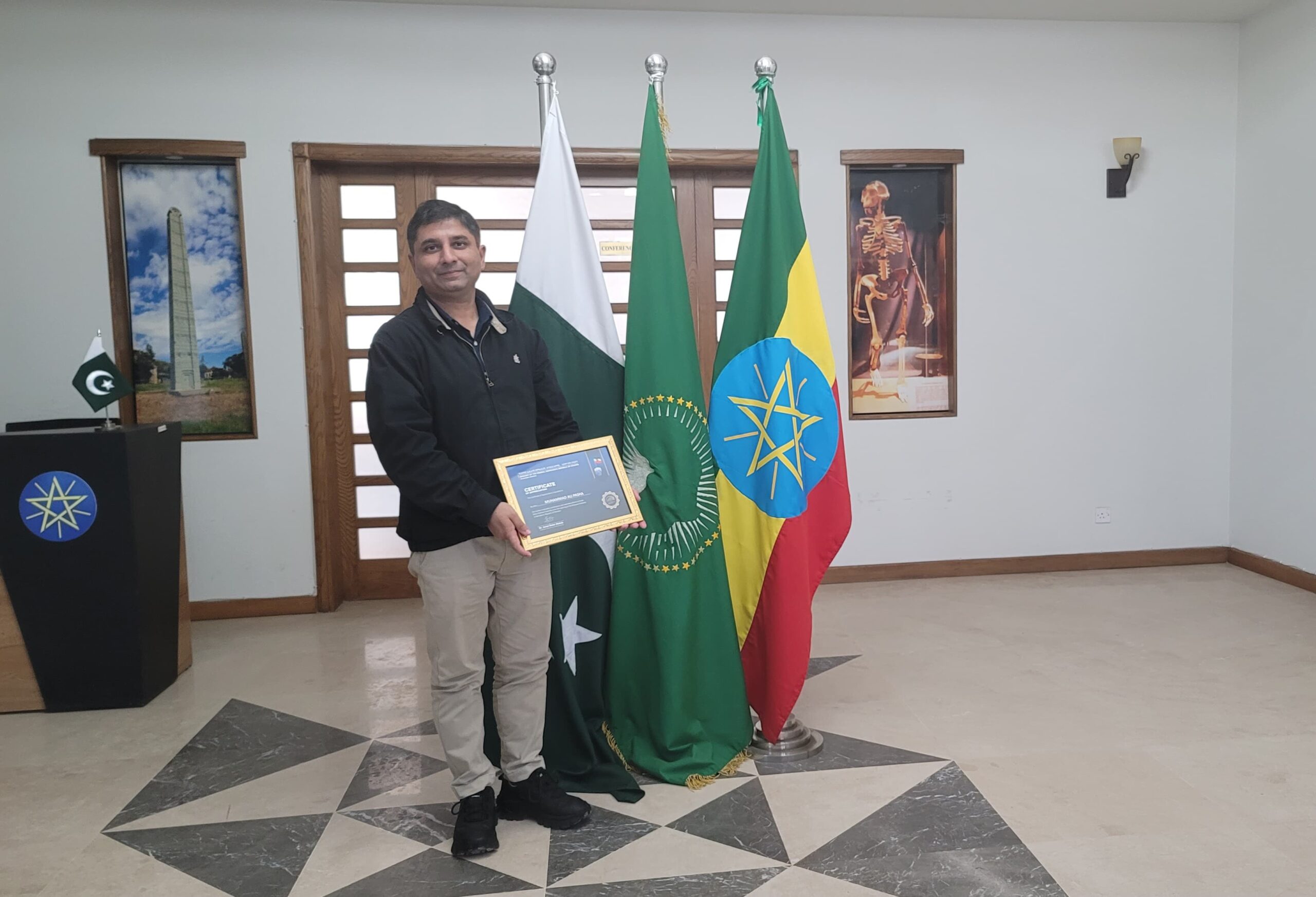 Embassy of Ethiopia in Pakistan Recognizes Muhammad Ali Pasha for Strengthening Bilateral Ties 1 Embassy of Ethiopia