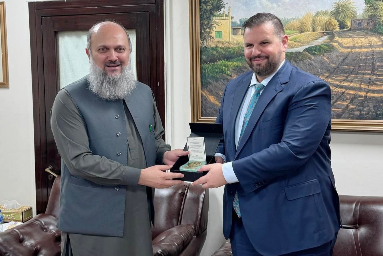 Ambassador Dan Stoenescu Meets Commerce Minister Jam Kamal Khan to Deepen Romania–Pakistan Economic Partnership 1 Jam Kamal Khan
