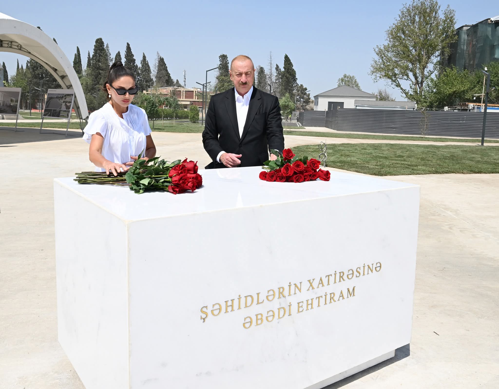 President Ilham Aliyev and First Lady Mehriban Aliyeva Review Progress at Ganja Memorial Complex 1 Ganja Memorial Complex