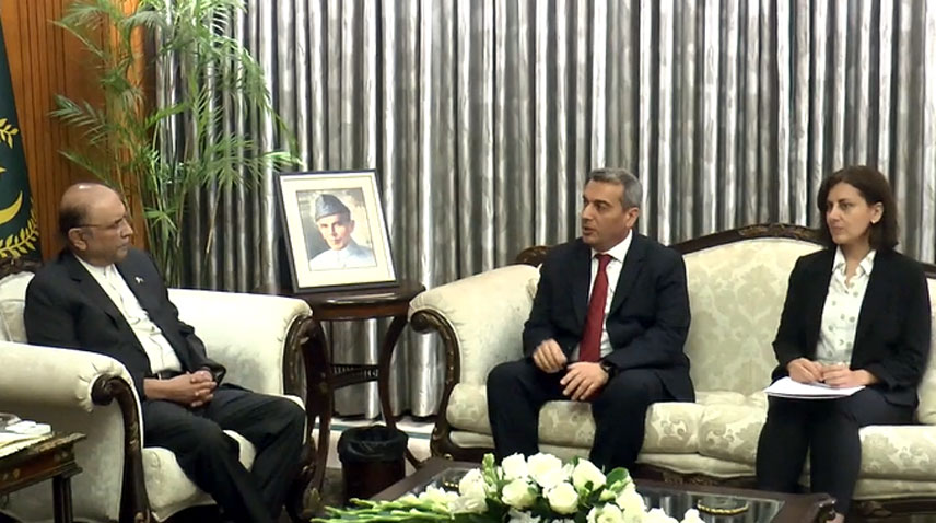 Azerbaijani Ambassador H.E. Khazar Farhadov Calls on President Asif Ali Zardari in Islamabad 1 Zardari