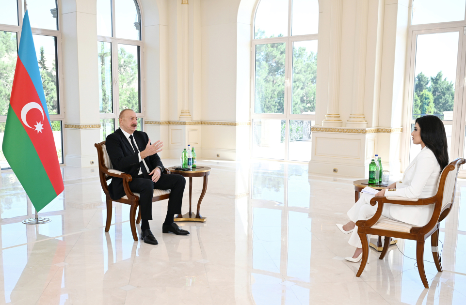 President Ilham Aliyev Grants Interview to Al Arabiya TV Channel 1 Ilham Aliyev