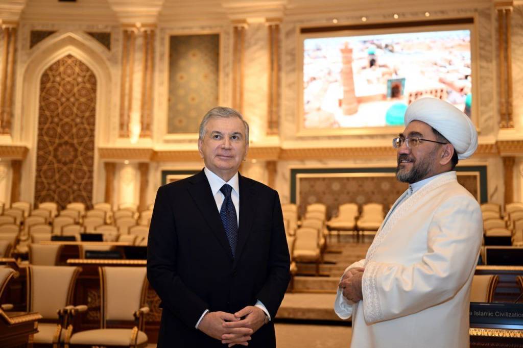 President Mirziyoyev Reviews Final Stage of Islamic Civilization Center in Tashkent 1 Mirziyoyev