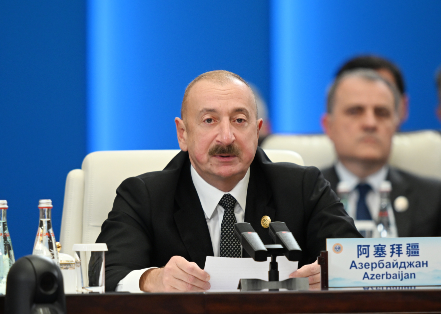President Ilham Aliyev Addresses SCO Plus Meeting in Tianjin 1 Ilham Aliyev