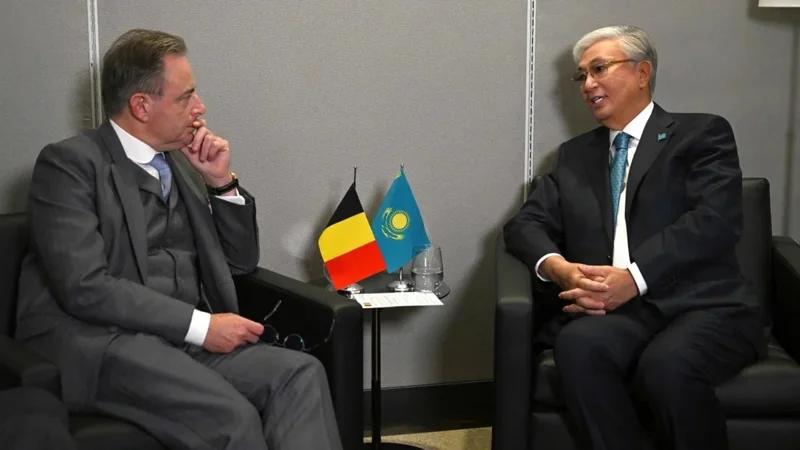President Tokayev Meets Belgian Prime Minister on UNGA Sidelines 1 President Tokayev Meets Belgian Prime Minister on UNGA Sidelines