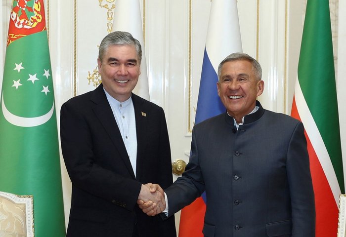 Gurbanguly Berdimuhamedov Meets with Head of Tatarstan Rustam Minnikhanov in Ashgabat 1 Berdimuhamedov