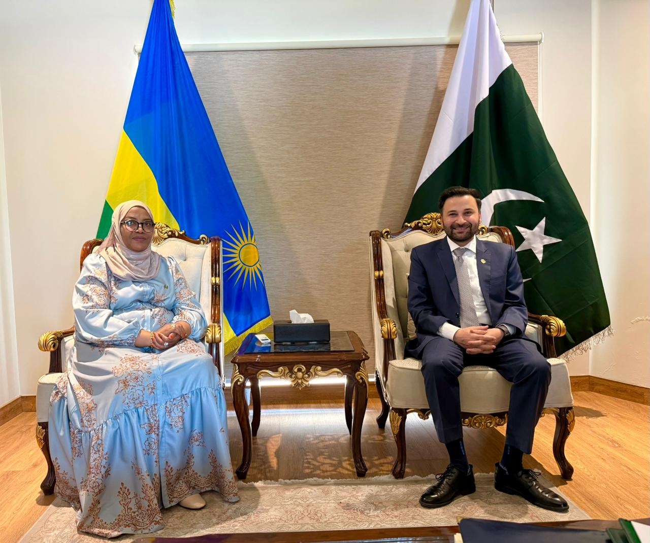 Chairman of the Belt and Road Initiative for Sustainable Development (BRISD), Mr. Qaiser Nawab, Calls on Rwandan High Commissioner to Pakistan 1 Rwandan