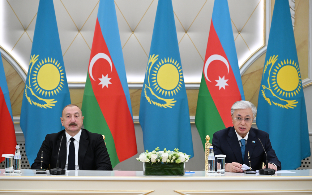 Presidents of Azerbaijan and Kazakhstan Deliver Joint Press Statements in Astana, Reaffirm Commitment to Strategic Partnership 1 Azerbaijan
