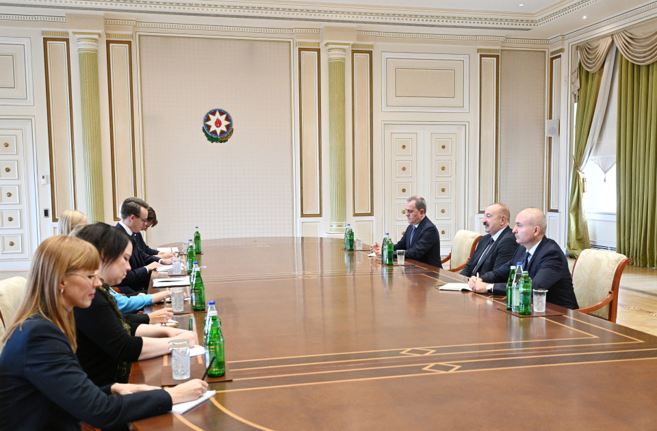 President Ilham Aliyev Receives OSCE Chairperson-in-Office Elina Valtonen in Baku 6 Aliyev