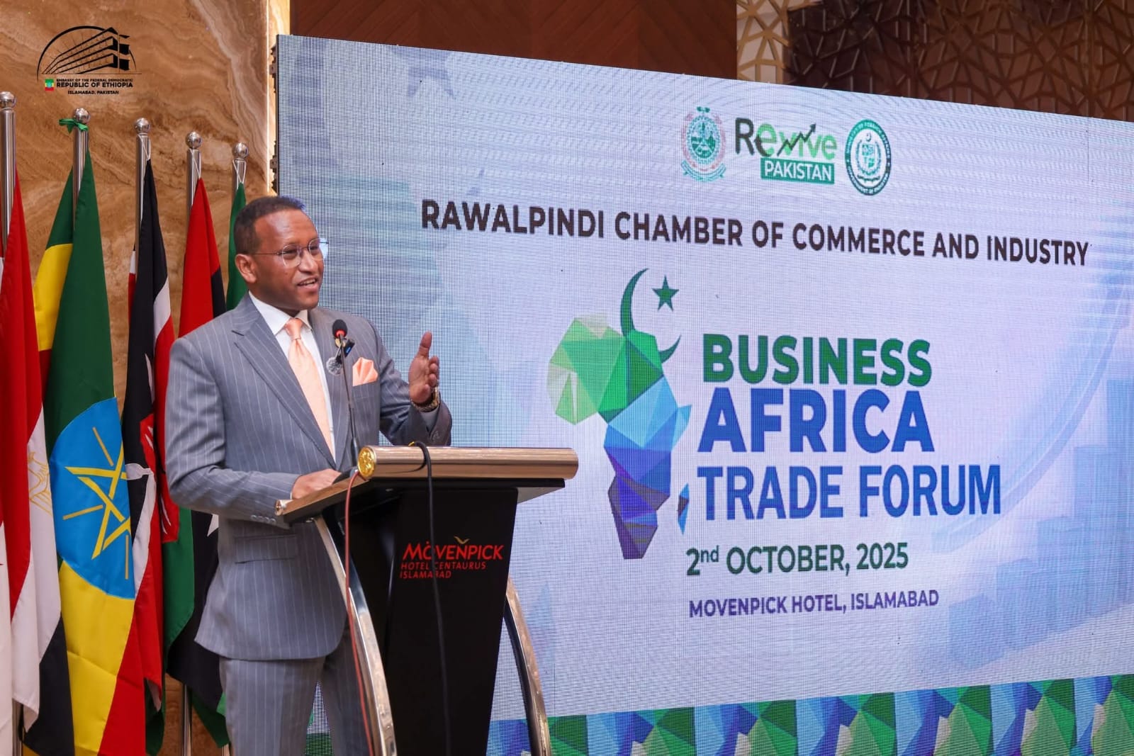 Ethiopian Ambassador Highlights Investment Opportunities at Business Africa Trade Forum in Islamabad 10 Ambassador