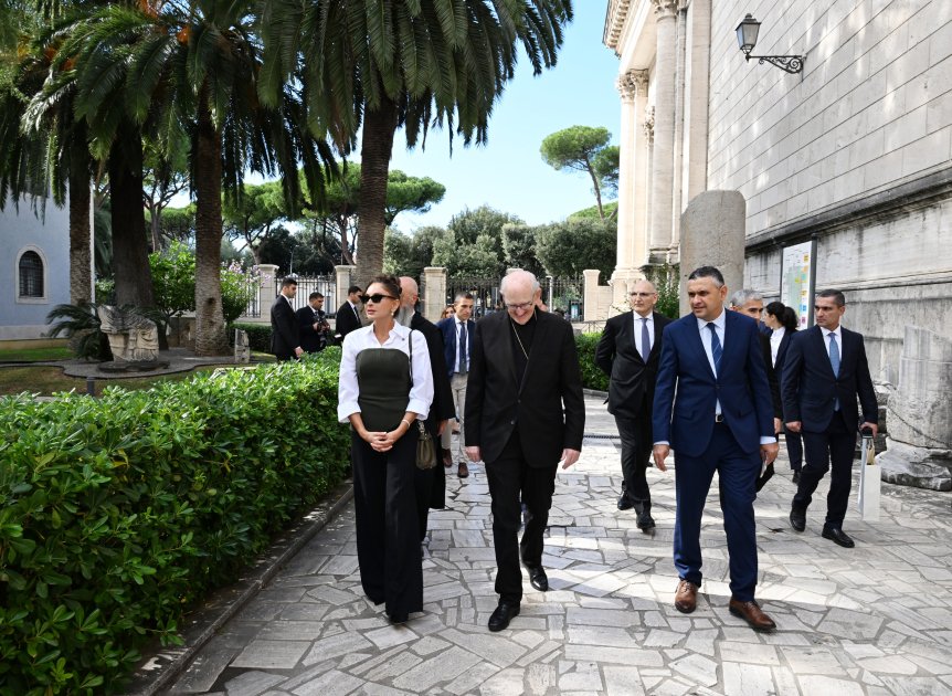 First Vice-President Mehriban Aliyeva visits Basilica of Saint Paul Outside the Walls in Vatican City