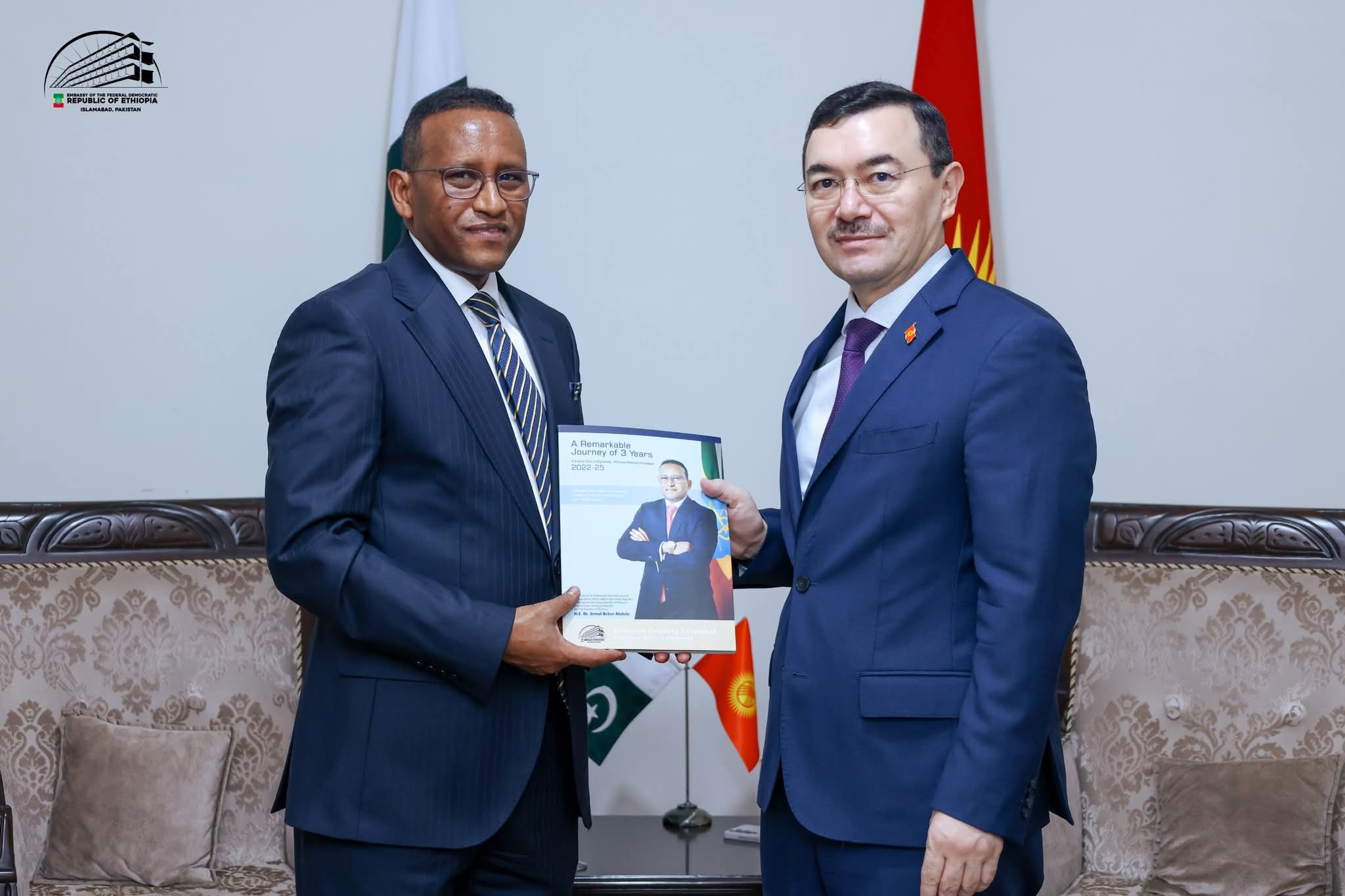Ethiopian and Kyrgyz Ambassadors Discuss Strengthening Bilateral Cooperation in Islamabad 1 Cooperation