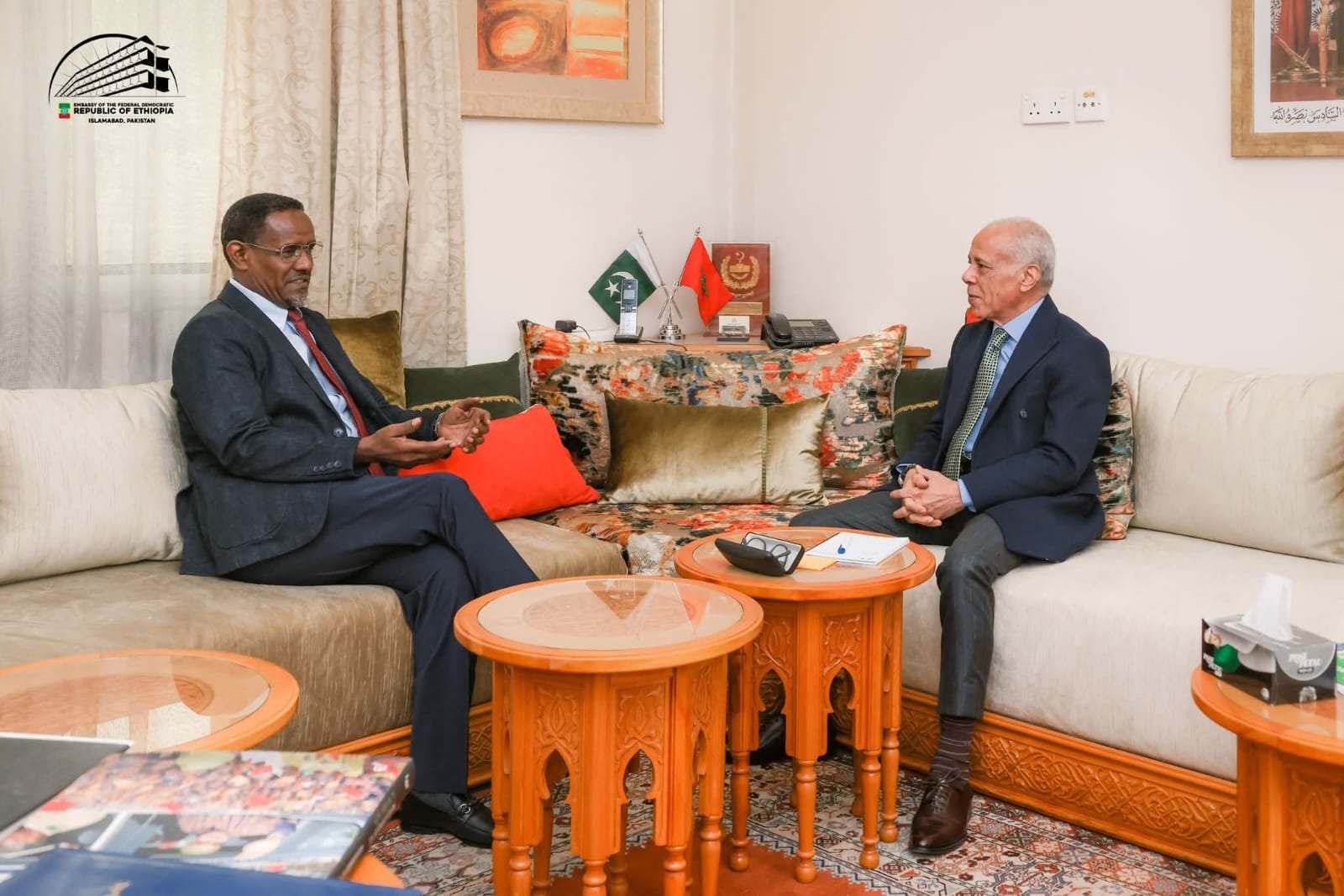 Ethiopian Ambassador-Designate Pays Courtesy Call on Dean of African Diplomatic Corps in Islamabad 20 Diplomatic