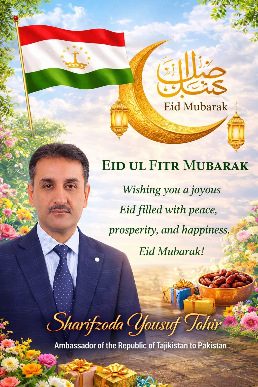 Tajik Ambassador Extends Eid Greetings, Reaffirms Commitment to Strengthening Pakistan Ties 27 Pakistan
