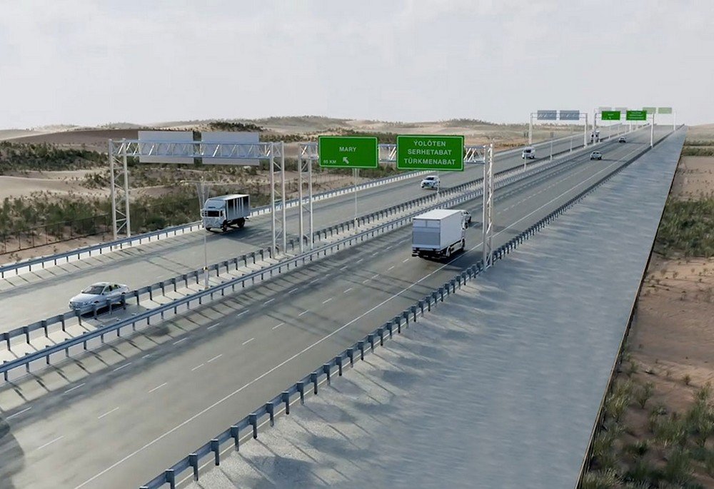 Turkmenistan’s New Highway to Handle 14,000 Vehicles Daily 2 Highway