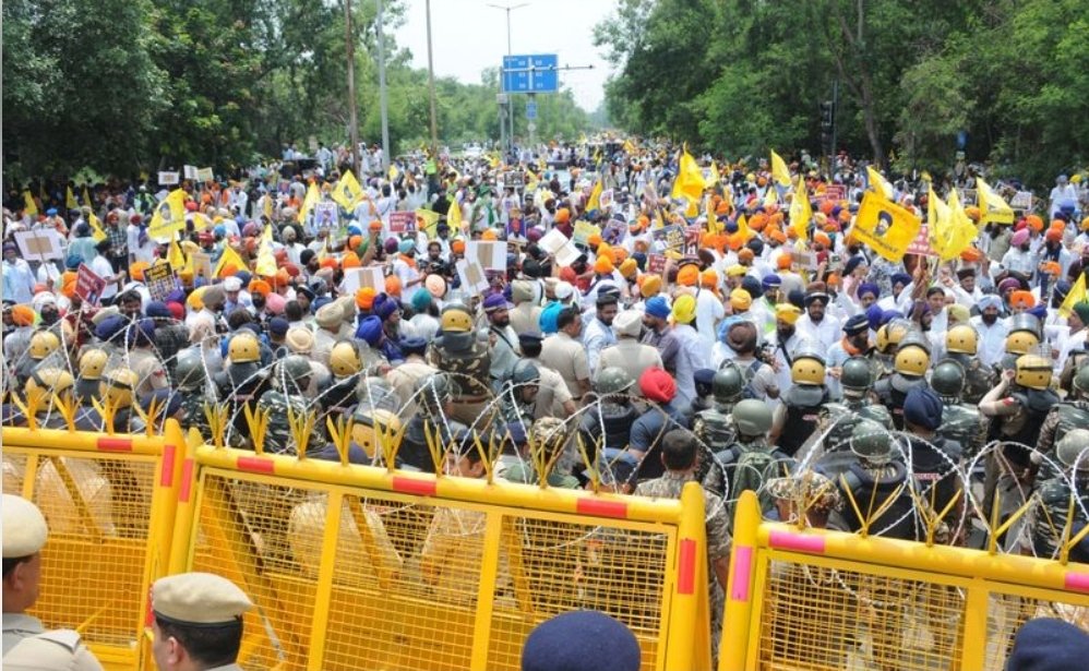 Reports of Police Action Against Sikh Protesters Spark Calls for Independent Human Rights Investigation 6 Police