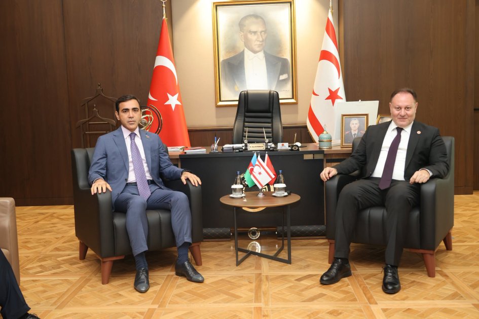 Azerbaijani Delegation Meets TRNC Parliament Speaker 2 TRNC