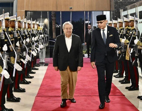 UN Secretary-General António Guterres Arrives in Jakarta for Official Visit to Indonesia